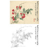 恽寿平没骨花鸟白描底稿-斗方小品册页-SP11 商品缩略图0