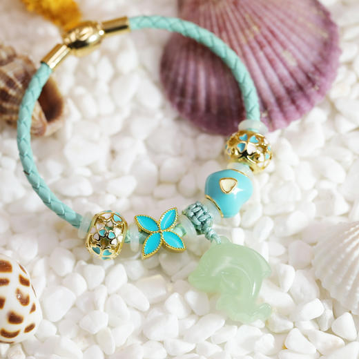 和田玉（青玉）挂件 -- 海豚宝宝 商品图1