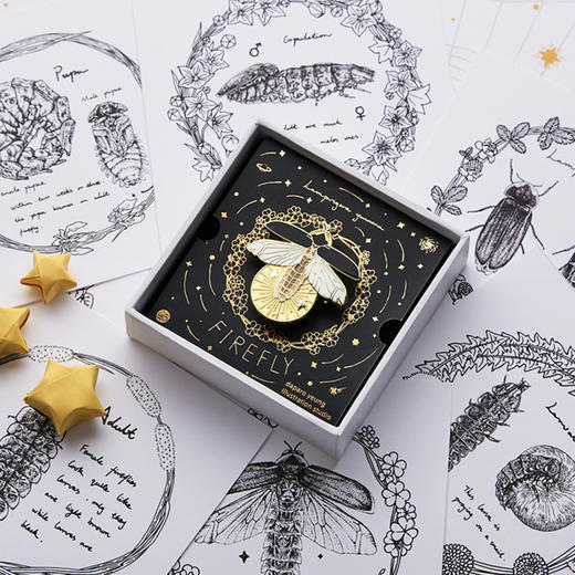 胸针 萤火虫 夜光珐琅 发光的梦想 个性配饰胸章精美礼物 商品图1