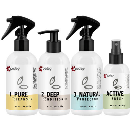 德国pedag鞋油套装清洁护理保养防水喷剂鞋内清香剂套装四件套 商品图0