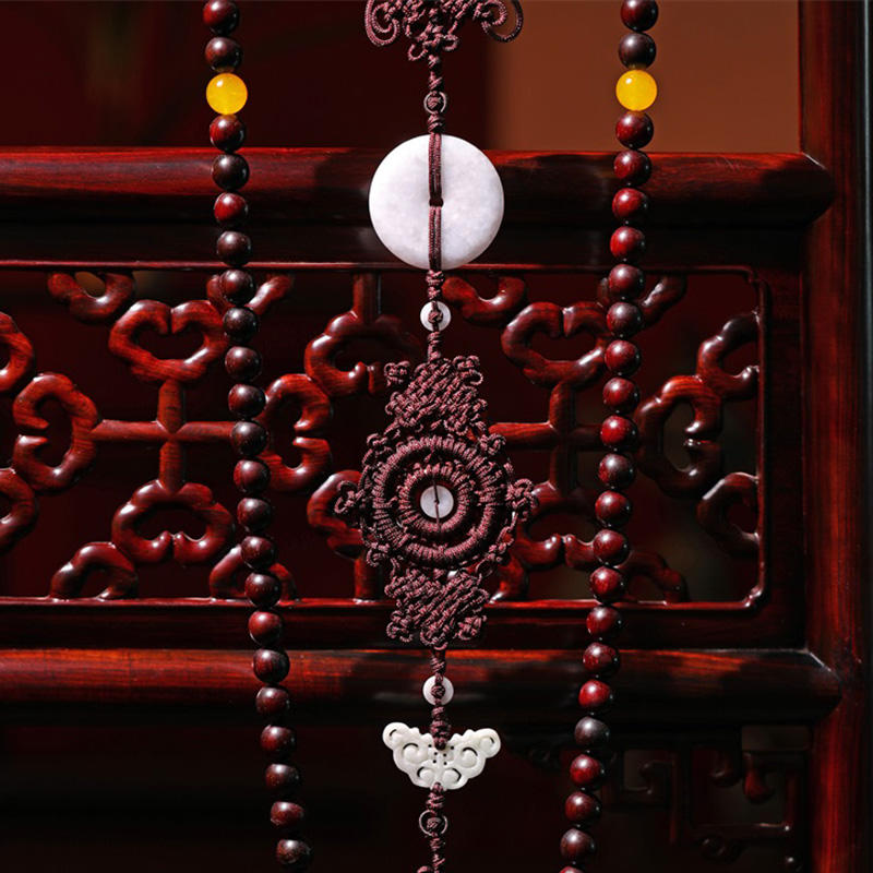 小叶紫檀佛珠背云燕尾正式主持佩珠和尚法会用珠法师挂珠僧人结缘