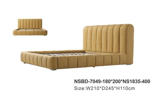 NS家居nsfurniture软包布艺双人床NSBD-7049 商品图1