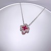 「十字花」红宝钻石项链 商品缩略图3