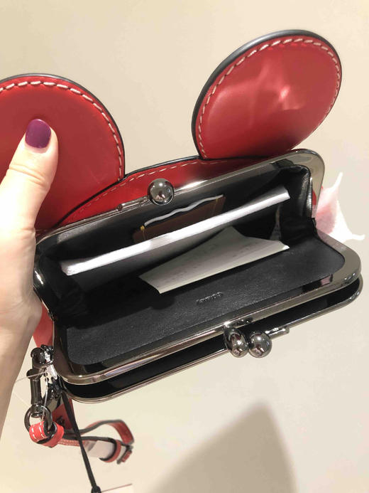 全球限量首发！Disney和Coach联名专柜款小号红色米奇包包 商品图3