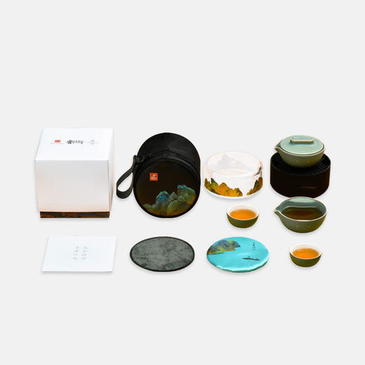 【宫里茶具】千里江山系列 便携茶具套装 商品图1