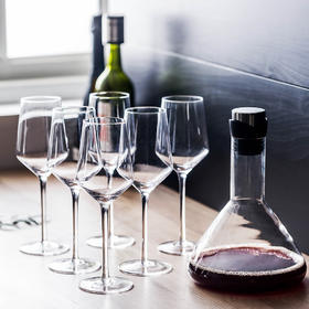 摩登主妇玻璃红酒杯7件套装葡萄酒杯酒具家用高脚杯香槟杯醒酒器