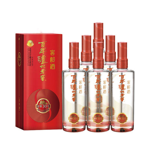 【泸州老窖形象店】52度百年泸州老窖窖龄酒30年 500ml*6整箱 浓香型白酒 商品图1