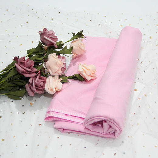 水洗棉床单（开洞）白色粉色深紫浅紫1.2*1.9 商品图6