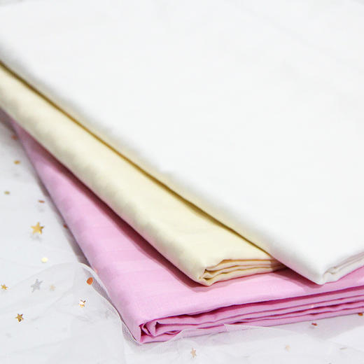 条纹加密纯棉床单1.2米*2米1.1米*2米粉色白色黄色（不开洞） 商品图2