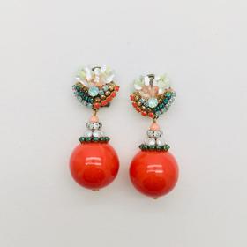 北京仓｜DUBLOS-Bola Coral-耳环  [西班牙设计师]