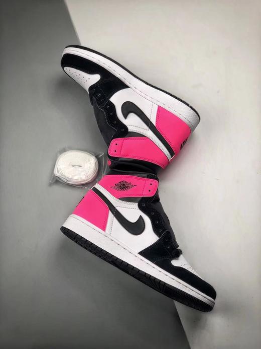 女鞋耐克乔1airjordan1黑白粉情人节中帮板鞋aj1中帮