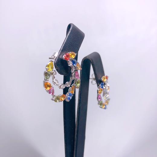 「仲夏夜之梦」彩色蓝宝石耳环 - ella bee 珠宝工作室