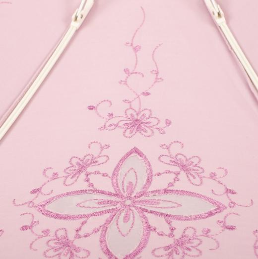 春夏50cm*8k铝中棒铝骨超轻时尚防UV蕾丝晴雨绣花二折伞 75580 商品图7