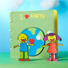 美可diy 儿童手工自制故事绘本我爱地球不织布立体图书制作布书 商品缩略图3