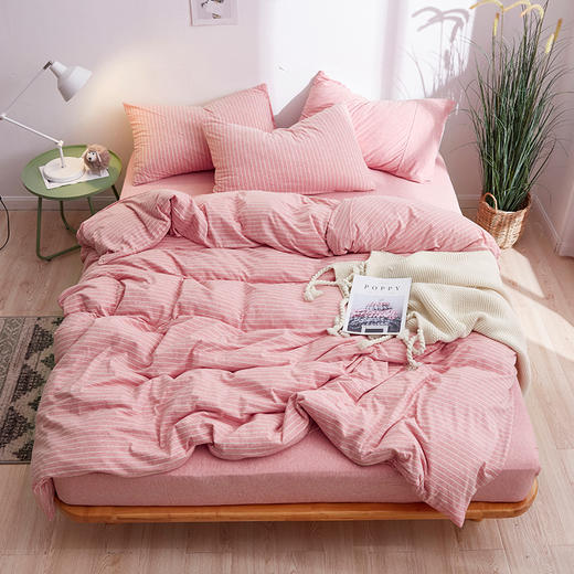 【针织棉套件】天竺棉四件套三件套全棉针织棉百隆纱线裸睡神器力荐 商品图10