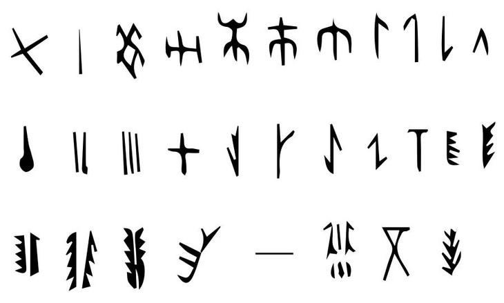 马家窑彩陶上的刻画符号