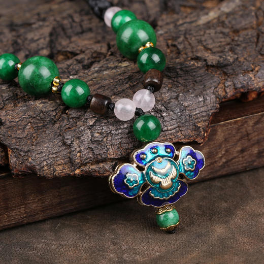 MSZR-3698原创设计手工景泰蓝锁骨项链 TZW 商品图1