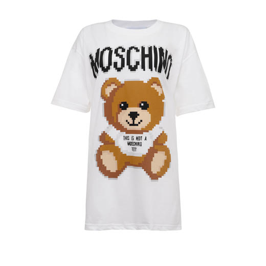 moschino 莫斯奇诺 马赛克小熊短袖t恤宽松