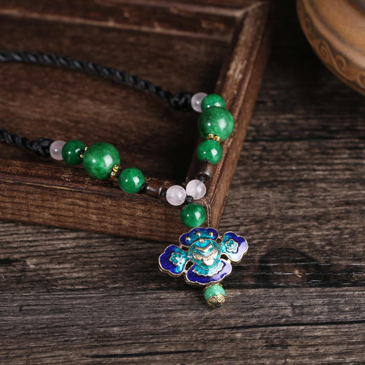 MSZR-3698原创设计手工景泰蓝锁骨项链 TZW 商品图3