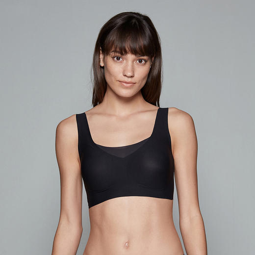 网纱拼接背心文胸 后背V领内衣女无钢圈夏薄款透气速干胸罩 商品图4