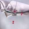 「十字花」红宝钻石项链 商品缩略图0