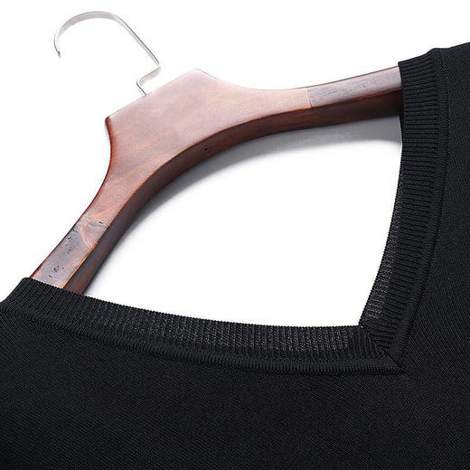 气质妈妈装冰丝针织连衣裙 商品图2