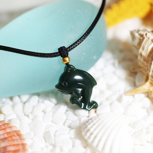 和田玉（青玉）挂件 -- 海豚宝宝 商品图2