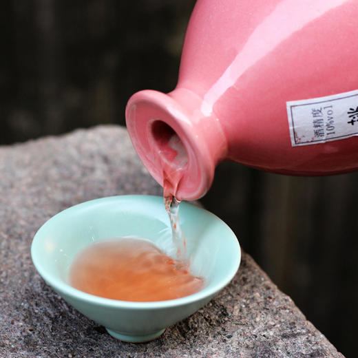 古风礼盒装 桃花酒桃花酿低度非自酿女性果酒桃花醉蜜桃甜酒 美容养颜