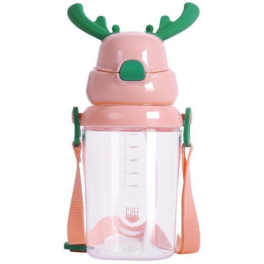 face儿童吸管水杯小学生幼儿园防摔便携夏季家用水壶