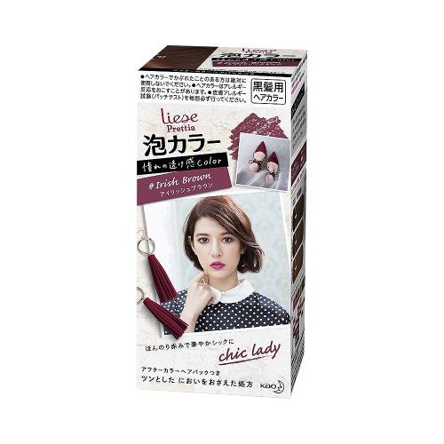 跨境kao花王泡沫染发剂爱尔兰棕1盒