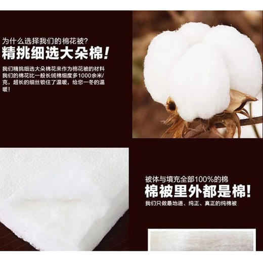 新疆手工纯棉优质棉被 多尺寸（产地直发） 商品图1