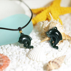 和田玉（青玉）挂件 -- 海豚宝宝