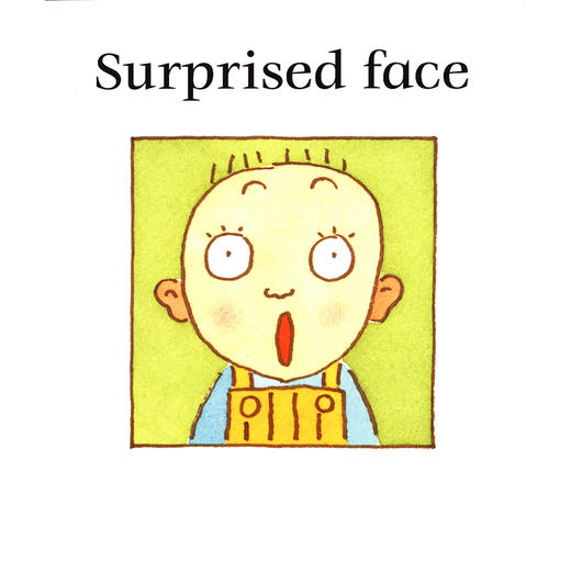 中商原版看看有趣的表情包英文原版funnyface低幼学前早教认知纸板书