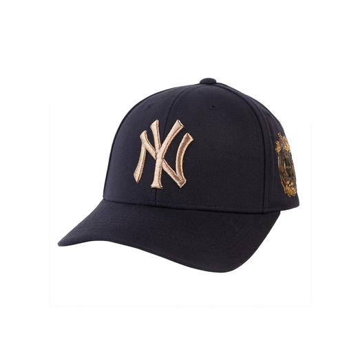 主推原价339特卖价139mlb美职棒棒球帽藏蓝金色侧标压胶ny32cpr771150