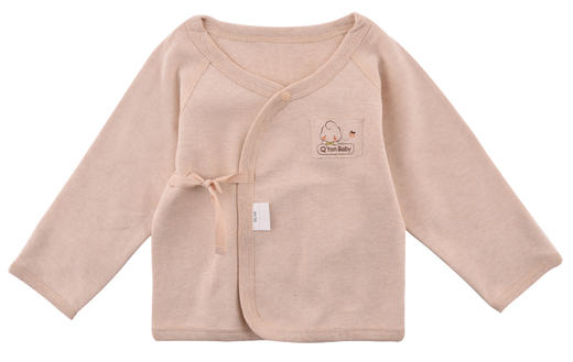 棉果果春秋季彩棉男童女童纯棉长袖偏襟+开裆裤套装M301301119404 商品图1