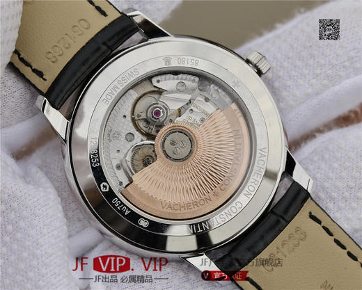 FK江诗丹顿85180传承经典系列腕表！男士腕表，皮表带，自动机械机芯，透底。 商品图8