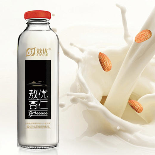 【敖优杏仁露】295*10/瓶野山杏仁乳 植物蛋白饮料 内蒙特产 商品图1