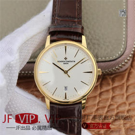 FK江诗丹顿85180传承经典系列腕表！男士腕表，皮表带，自动机械机芯，透底。