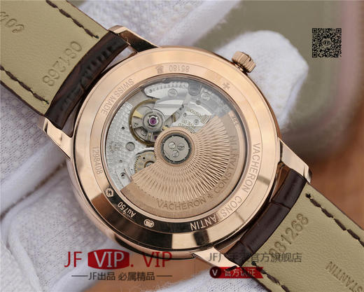 FK江诗丹顿85180传承经典系列腕表！男士腕表，皮表带，自动机械机芯，透底。 商品图8
