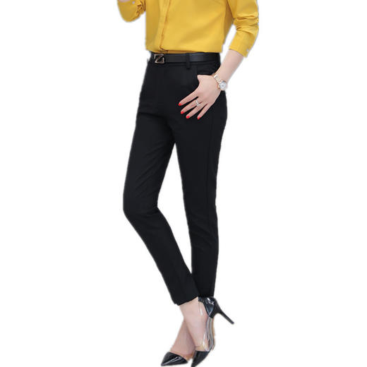 XW-T1750新款百搭休闲韩版修身显瘦纯色西装裤 TZW 商品图4