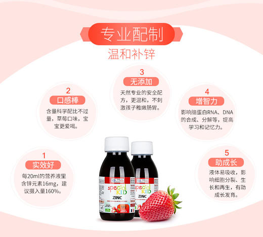 法国Eric Favre艾瑞克儿童补锌糖浆 125ML（28瓶/箱）保税JPY带授权招加盟代理 商品图3