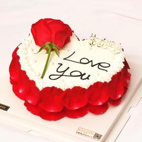 【优品系列】---心形玫瑰（016）情人节，七夕，520蛋糕