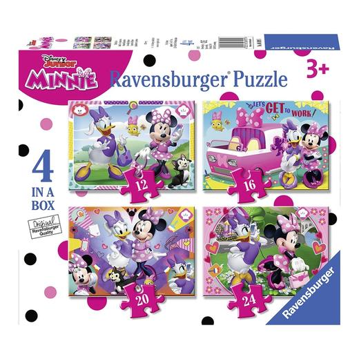 Ravensburger拼图 平面拼图4合1米妮和开心小伙伴RAVC069095 商品图3