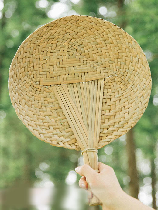 摩登主妇环保夏天逍遥扇风量大蒲草扇子手工蒲扇纳凉扇草编工艺