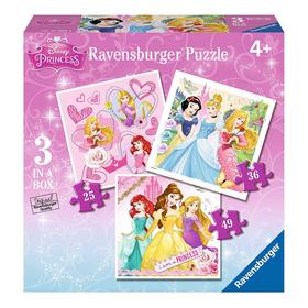 Ravensburger拼图我是迪士尼公主3只装070084