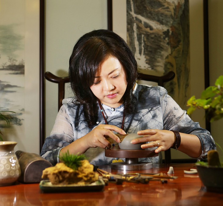 路学峰爱人蒋丽娟紫砂壶 国家助理工艺美术师 性价比杠杠的