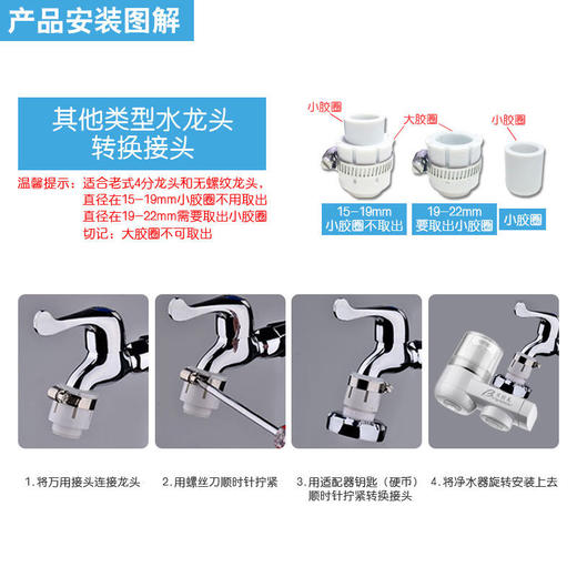 【8级过滤直饮水】龙头型易安装净水器 自来水秒变直饮矿物质水 净水看得见 全家的健康由自己守护 商品图3