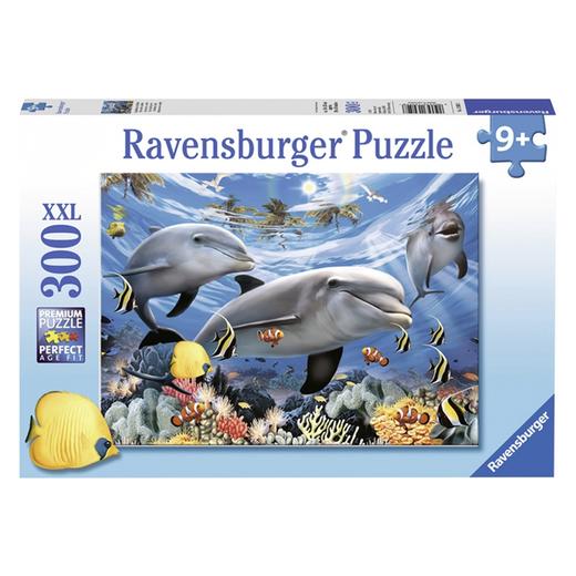 Ravensburger拼图 平面拼图300片海豚的微笑RAVC130528 商品图0