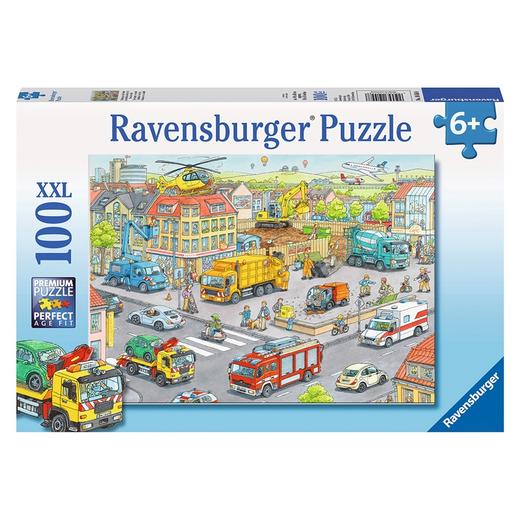 Ravensburger拼图 平面拼图100片城市车辆多RAVC105588 商品图1