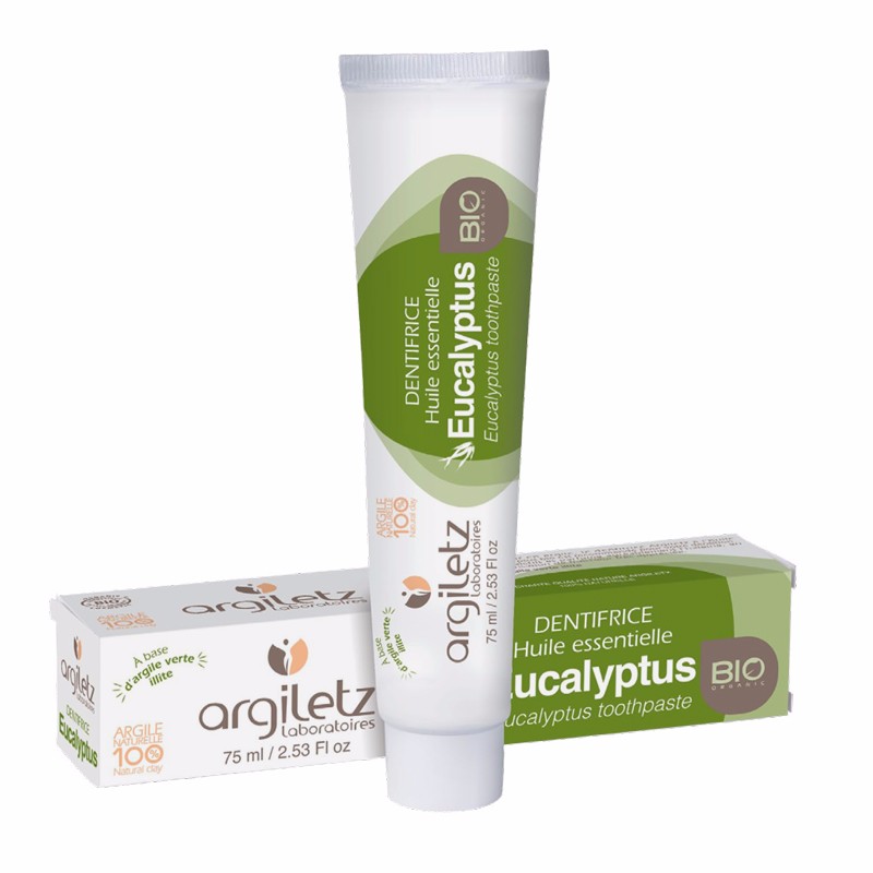 ARGILETZ/安适蕾 矿物泥有机牙膏 桉树 75ML有票JPY带授权招加盟代理